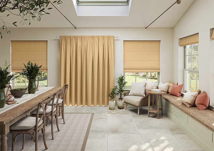 Kyoto Faux Silk, Natural - Made to Measure Curtains - Image 15